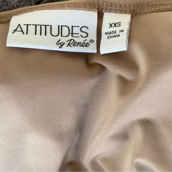 Beautiful draped jacket from Attitudes by Renee. Carpaccio colored and made well - Picture 4 of 5